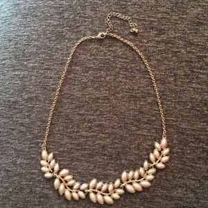 Blush and gold statement necklace